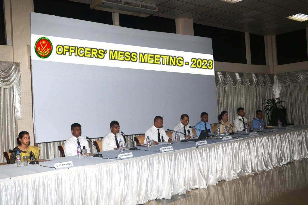 Officers' Mess Meeting - 2023
