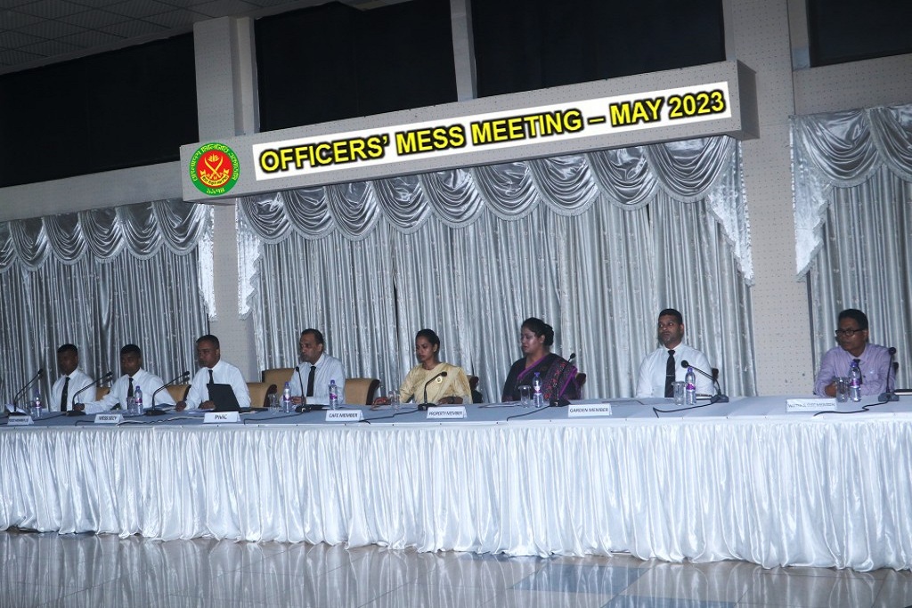  Officers' Mess Meeting - May 2023
